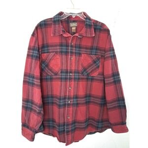 C.E.‎ Schmidt Workwear Heavyweight Plaid Flannel Shirt Mens 2X  Cabincore Grunge